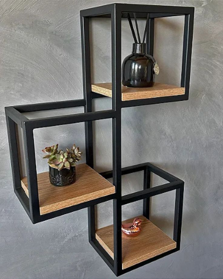 Nicho industrial com 3 cubos em metalon